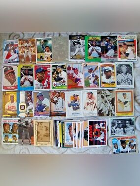 HANK AARON HUGE LOT: Vintage Baseball Trading Card Collection. (Vintage and New)